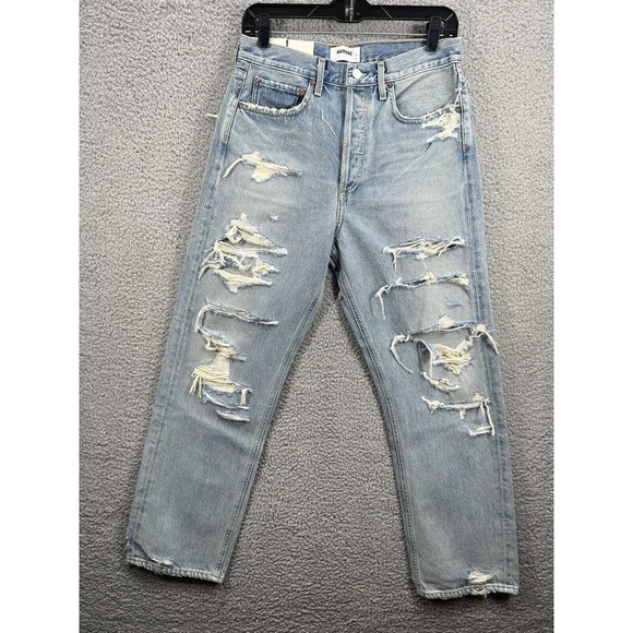 Agolde 90s Midrise Loose Fit Jeans Unhinged - Picture 2 of 12